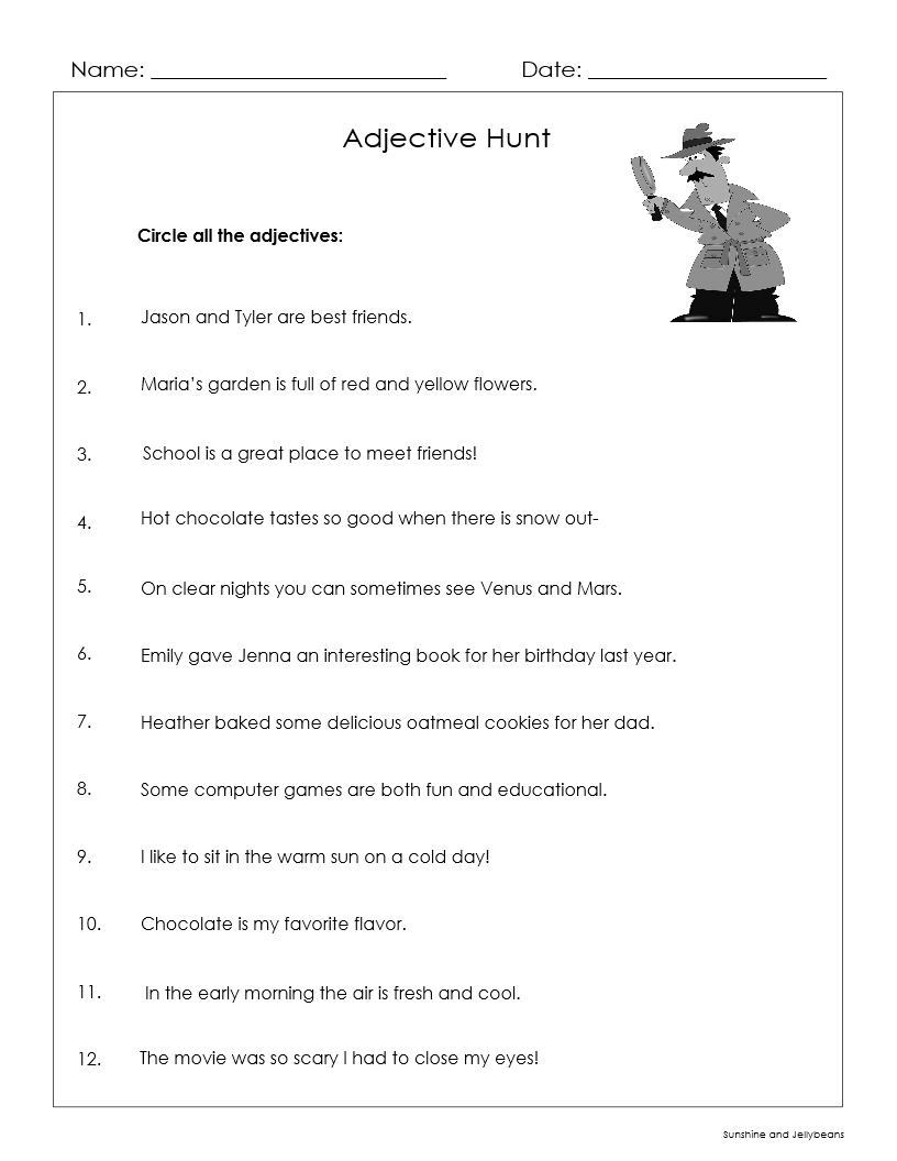 Nouns Adjectives Verbs 3 Worksheets Grades 3 4 Great Practice Made By Teachers Nouns Adjectives Verbs 3 Worksheets Grades 3 4 Great Practice Made By Teachers