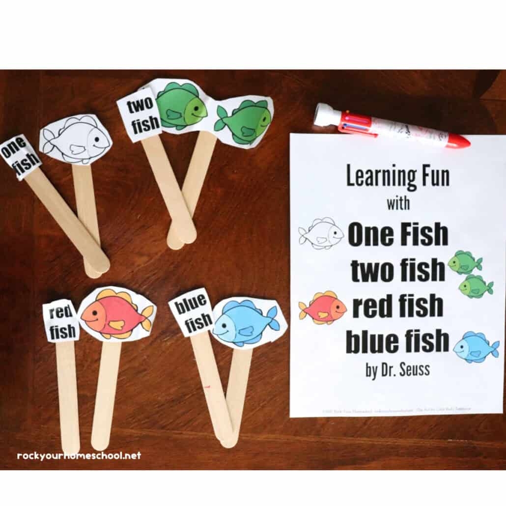 One Fish Two Fish Printables For Dr Seuss Fun Free Rock Your Homeschool One Fish Two Fish Printables For Dr Seuss Fun Free Rock Your Homeschool