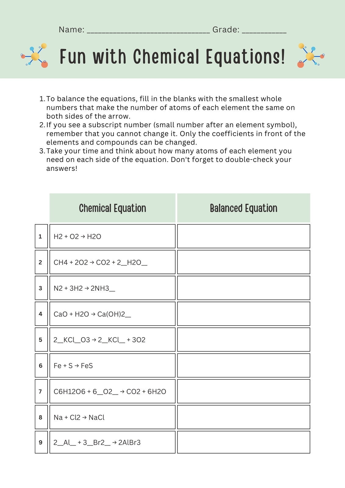 Page 12 Free Custom Printable Science Worksheet Templates Canva