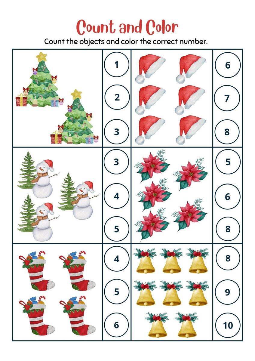 Page 4 Free Editable Christmas Worksheet Templates Canva