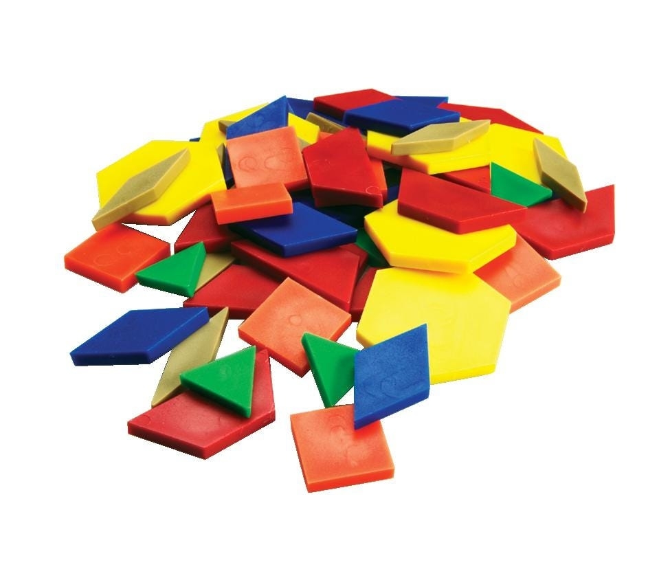 Free Printable Pattern Block Building Challenge Dice