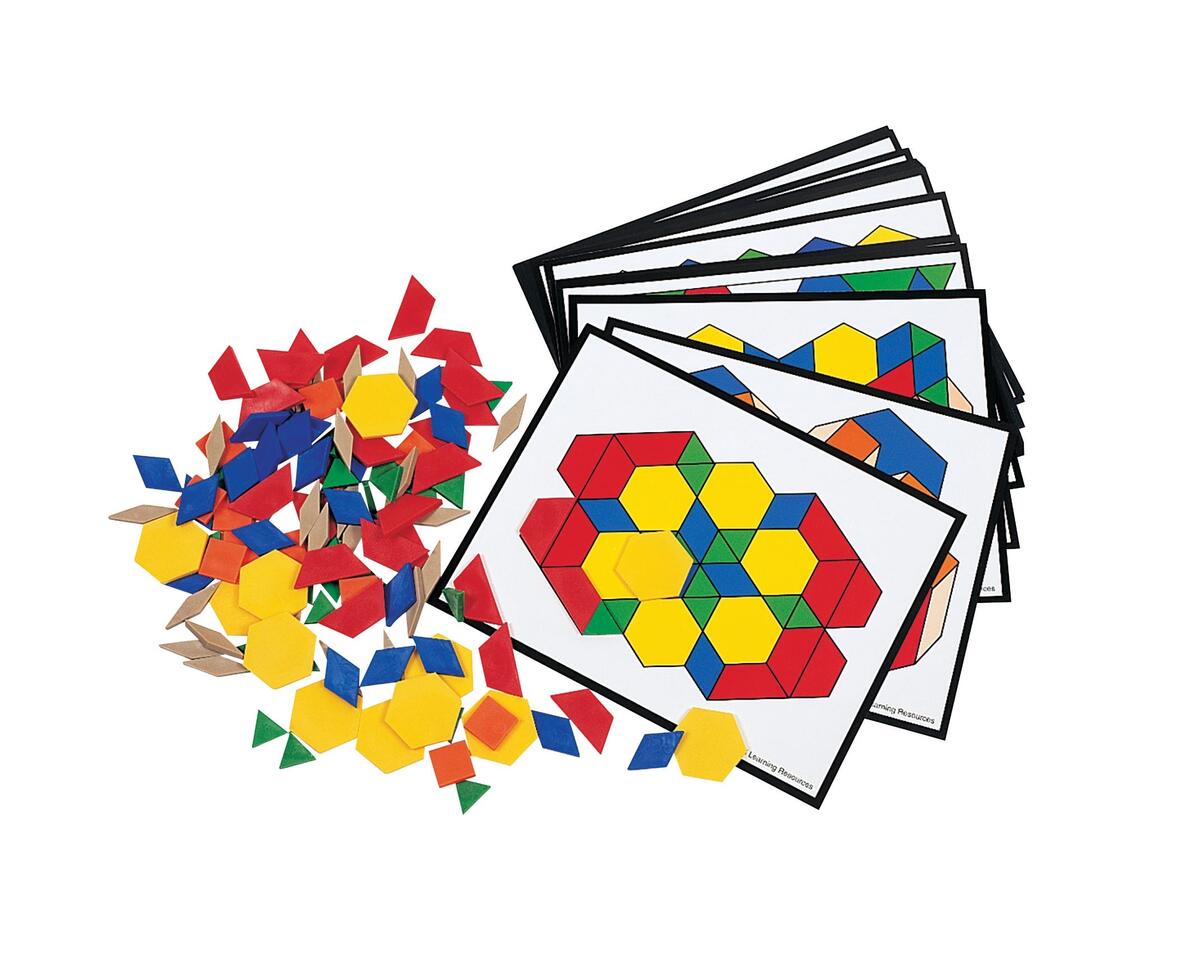 Pattern Blocks Manipulatives Math Concepts With Geometric Shapes Hand2mind