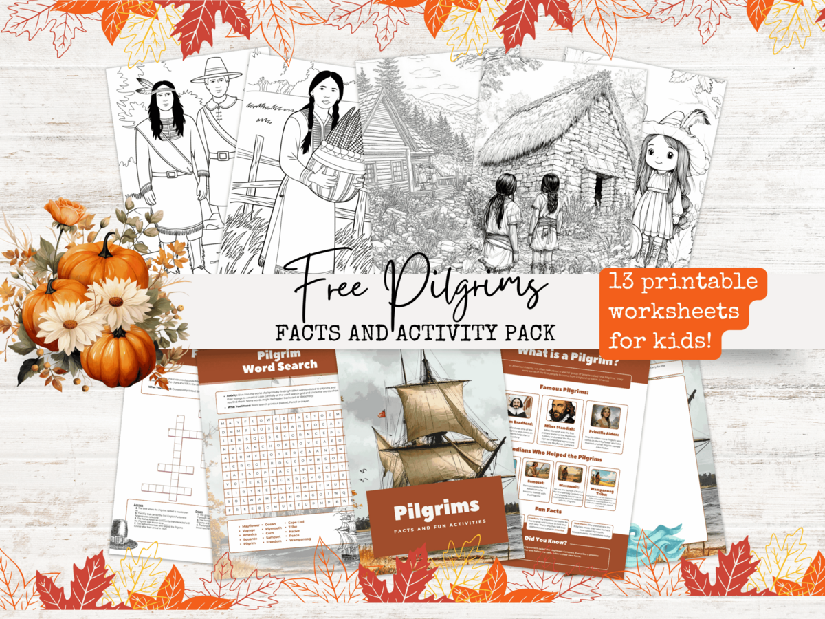 Pilgrims Activity And Facts Free Printable Worksheets Family Budget Club