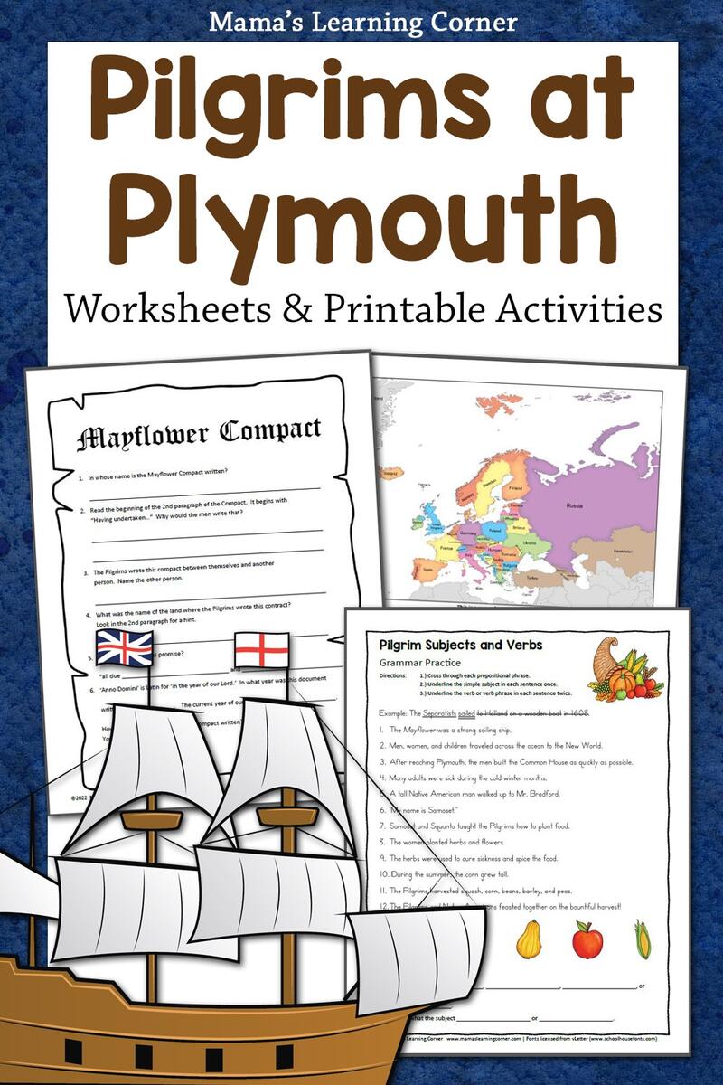Pilgrims Worksheets For Thanksgiving Printable Packet For 2nd 5th Grade Free Printable Thanksgiving Worksheet Templates Canva