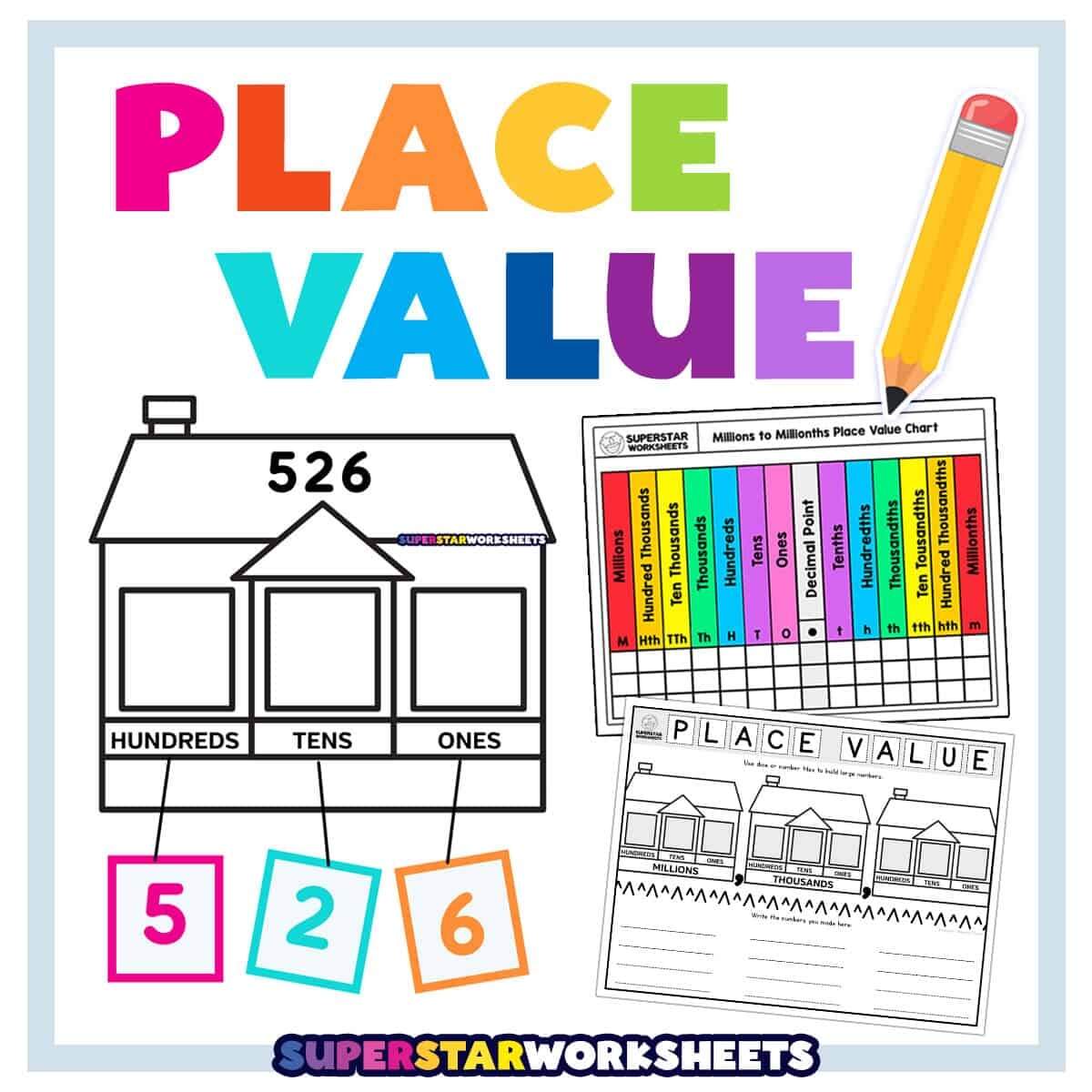 Place Value Superstar Worksheets Place Value Superstar Worksheets