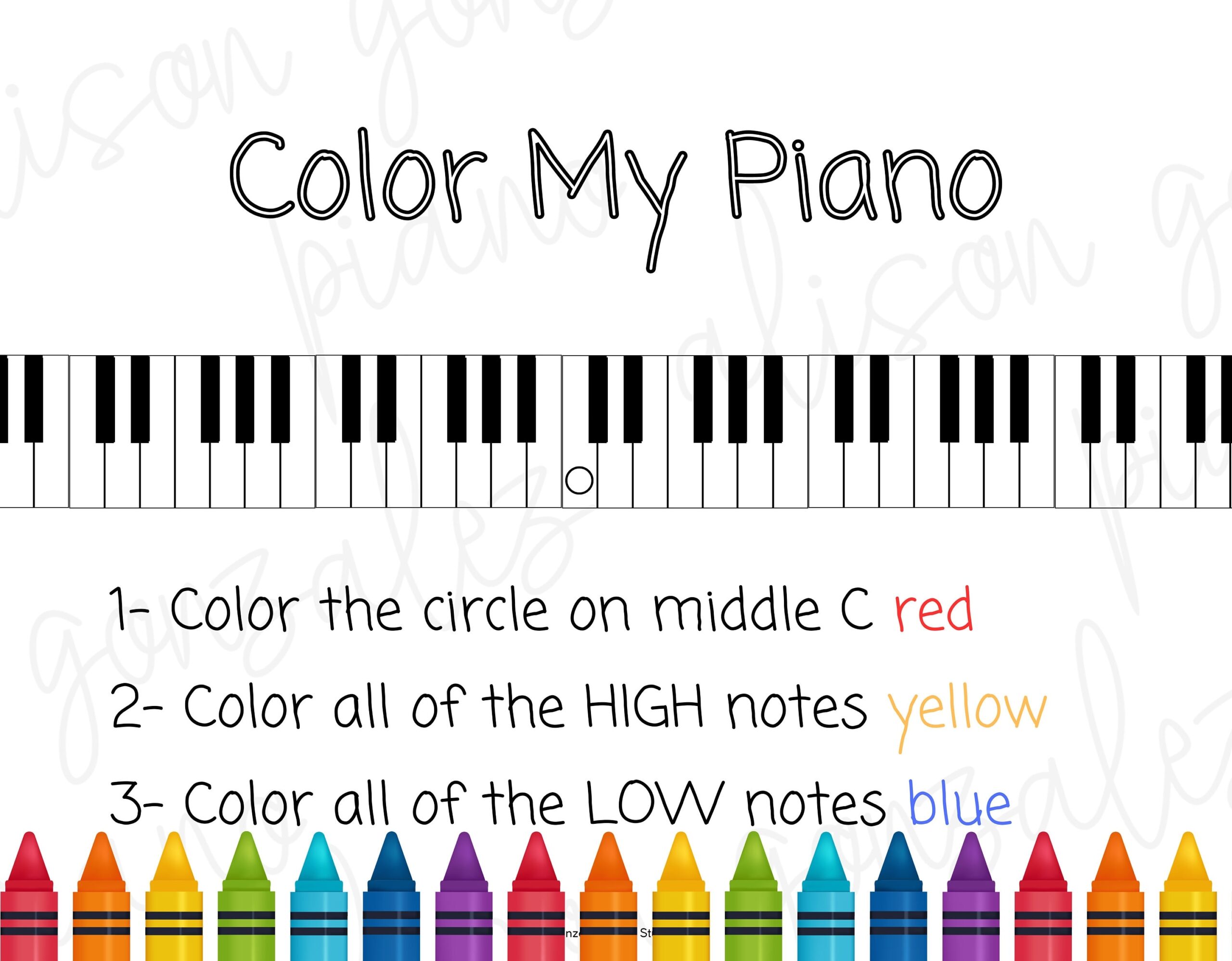 Primer PRESTAFF Color My Piano Music Piano Lessons Tool DIGITAL Download PRINTABLE Coloring Sheet Etsy Primer PRESTAFF Color My Piano Music Piano Lessons Tool DIGITAL Download PRINTABLE Coloring Sheet Etsy