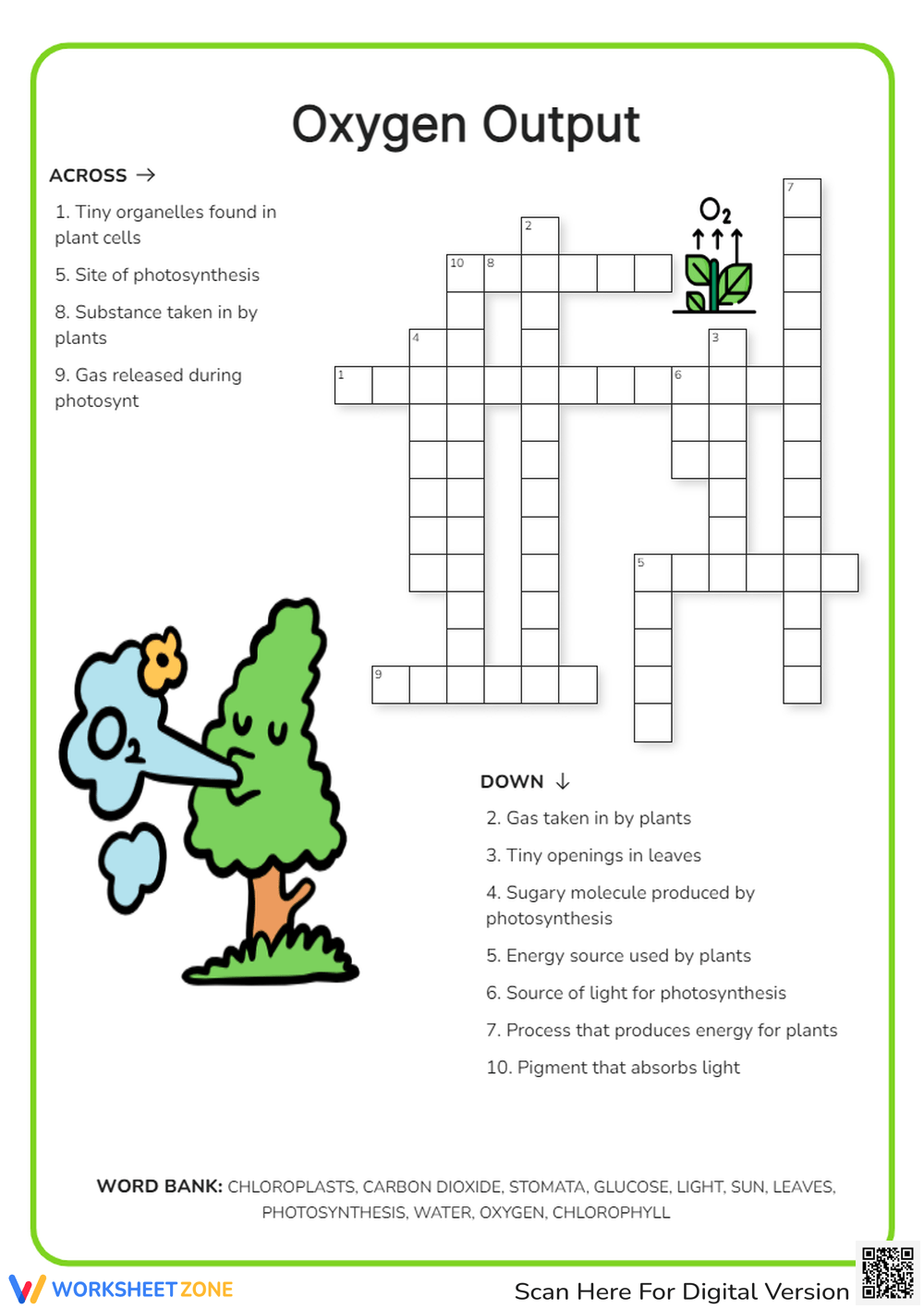 Printable 4th Grade Science Crossword Worksheets Printable 4th Grade Science Crossword Worksheets