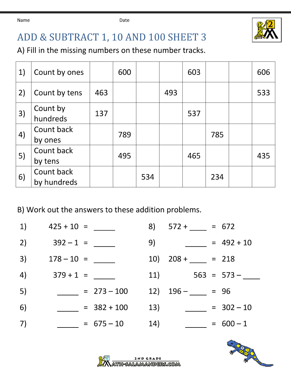 Printable Addition And Subtraction Worksheets Printable Addition And Subtraction Worksheets