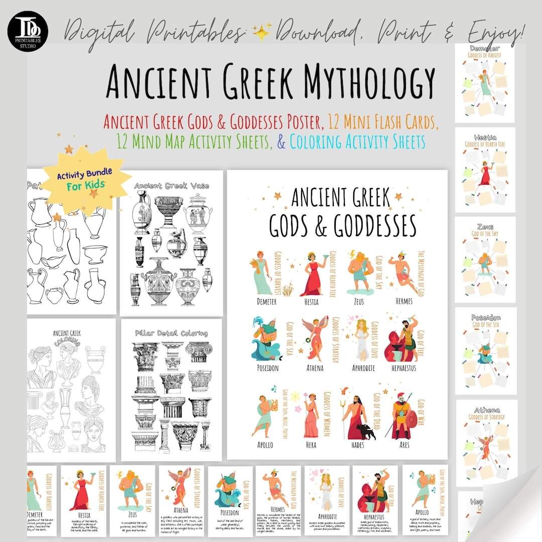 Printable Ancient Greek Mythology Activity Bundle For Kids Topic Research Home Schooling Gods Goddesses Mind Maps And So Much More Etsy Hong Kong Printable Ancient Greek Mythology Activity Bundle For Kids Topic Research Home Schooling Gods Goddesses Mind Maps And So Much More Etsy Hong Kong