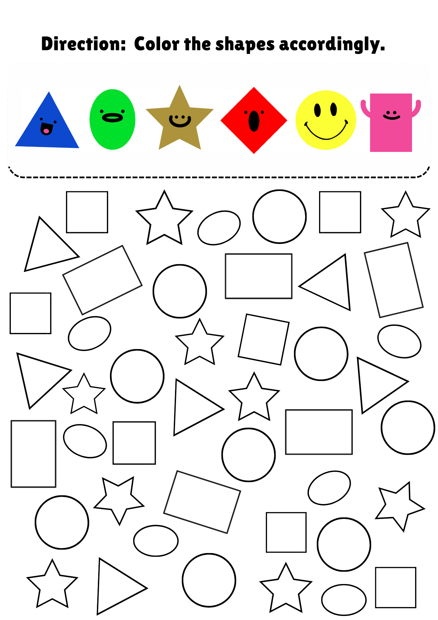 The Shape Song 1 2 Template Super Simple