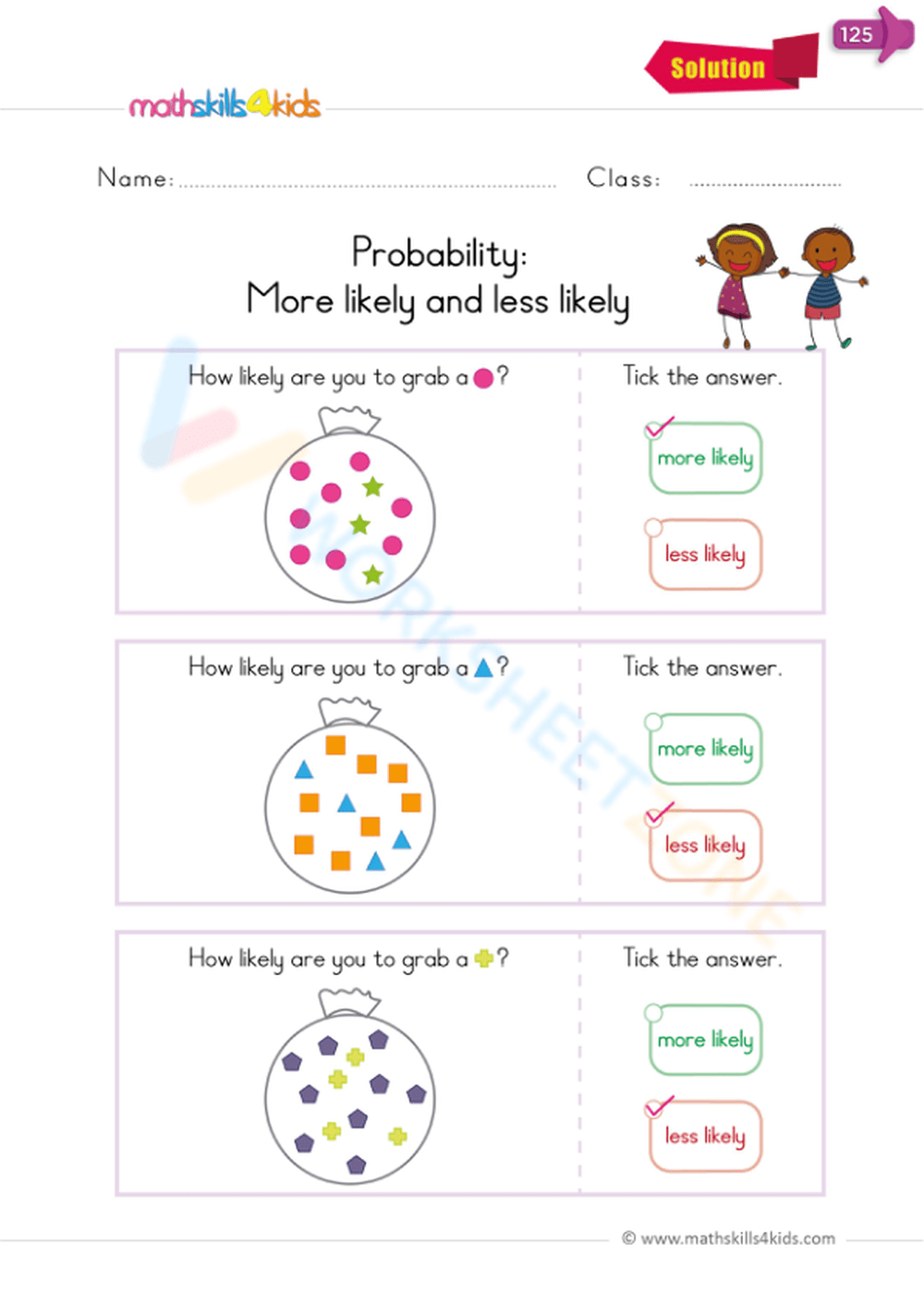 Printable Grade 7 Easter Probability Worksheets Download Printable Probability Worksheets