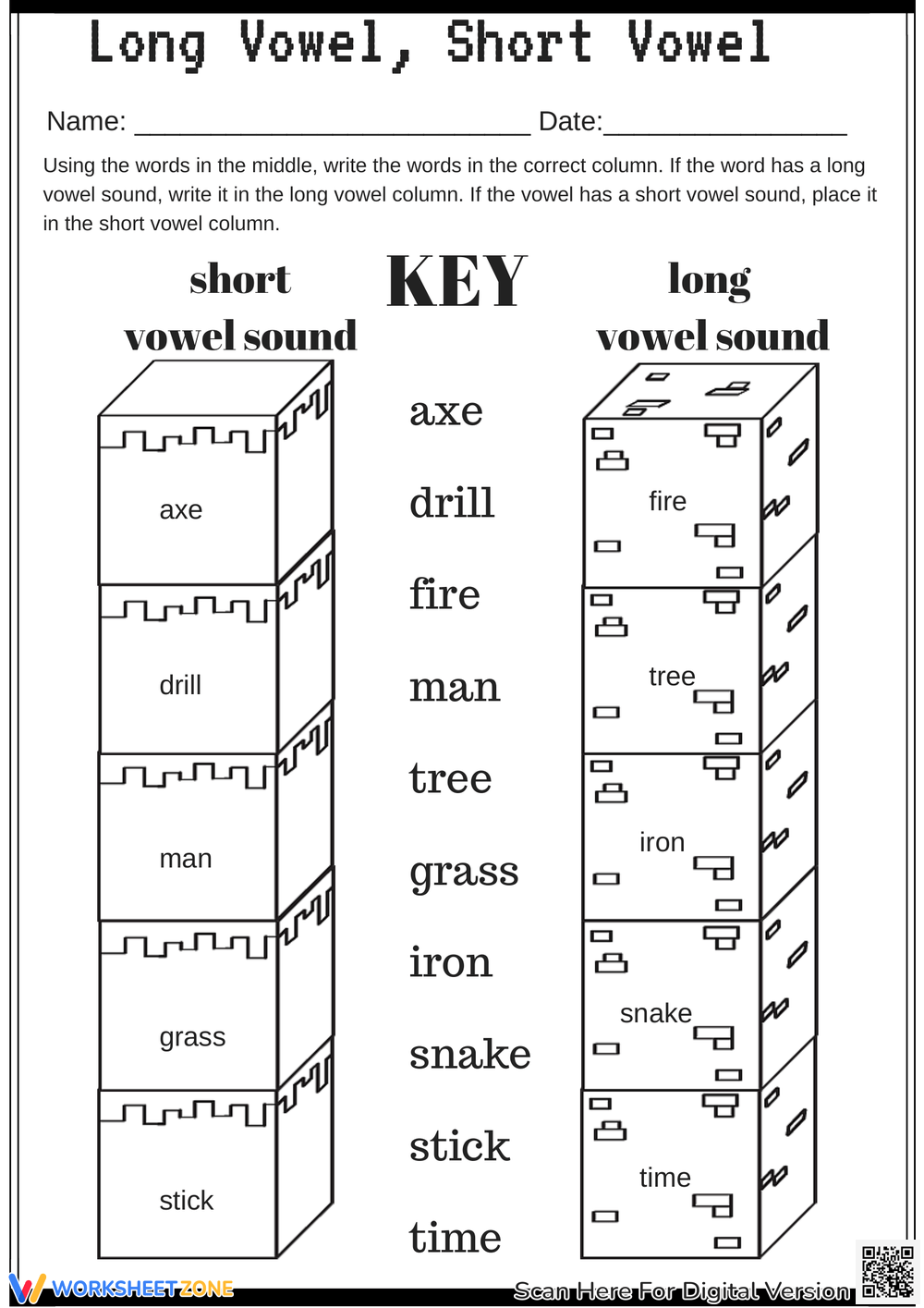 Printable Long And Short Vowels Worksheets Download Printable Long And Short Vowels Worksheets Download