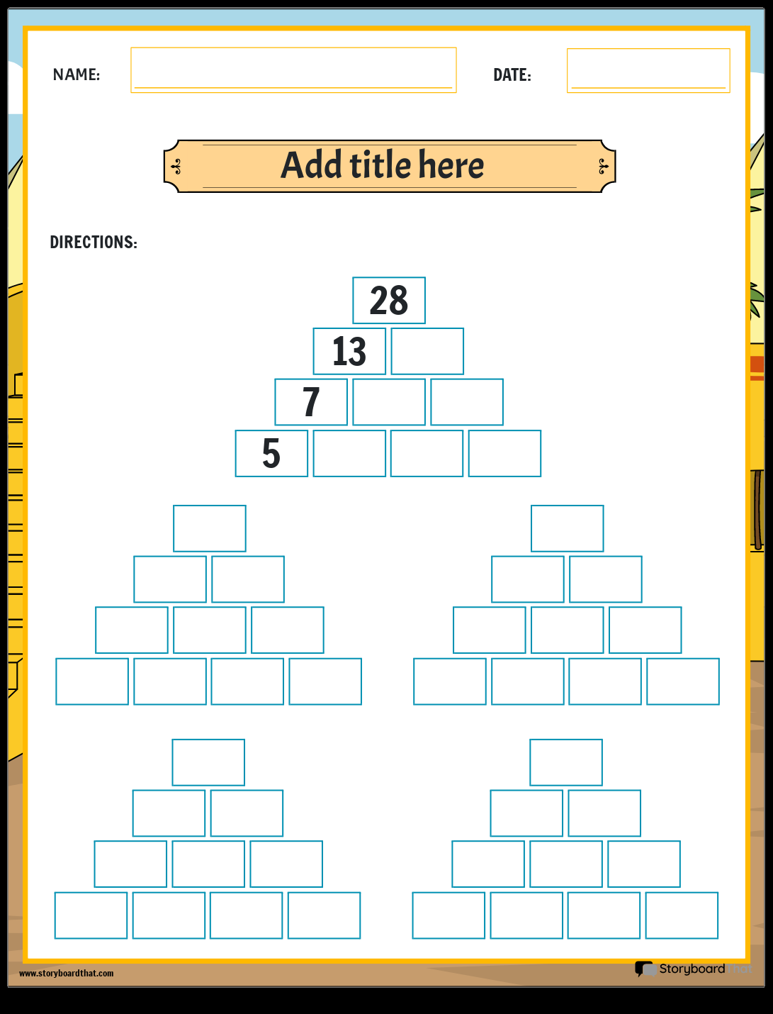 Printable Math Games Worksheets By Storyboard That In 2025 FREE Printable Math Games For Kids PDF