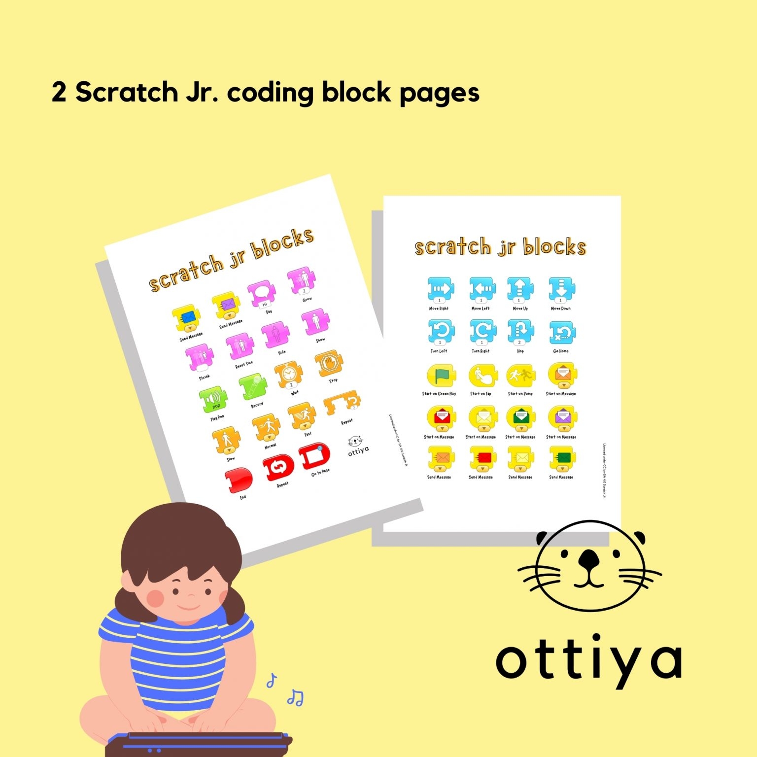 Printable Scratch Junior Worksheets Screen Free Coding Activities For Kids Ottiya