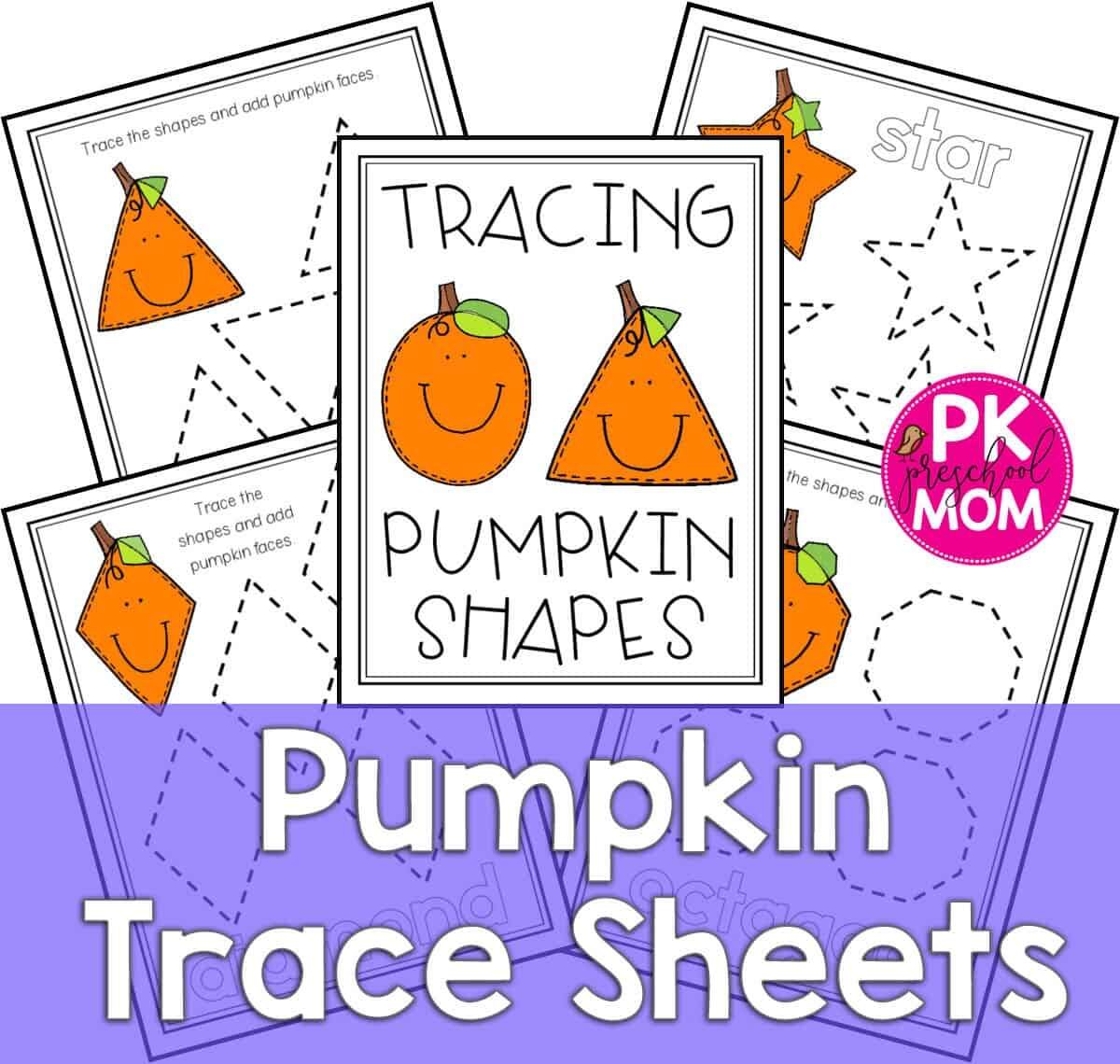 Pumpkin Shape Tracing Preschool Mom