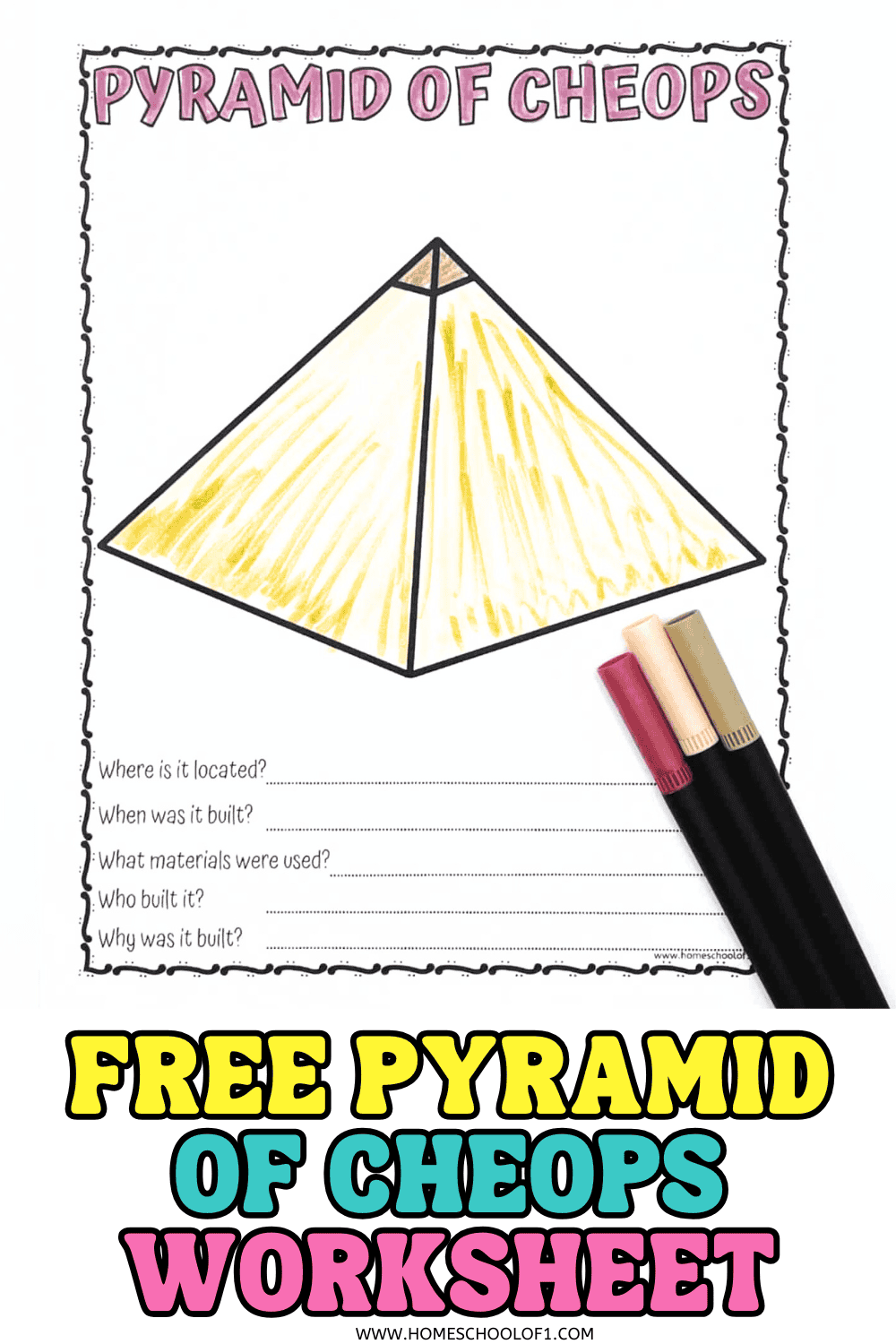 Pyramid Of Cheops Worksheet Fun Facts For Kids Great Pyramids Of Giza Fact Sheet For Early Readers World Landmarks Made By Teachers