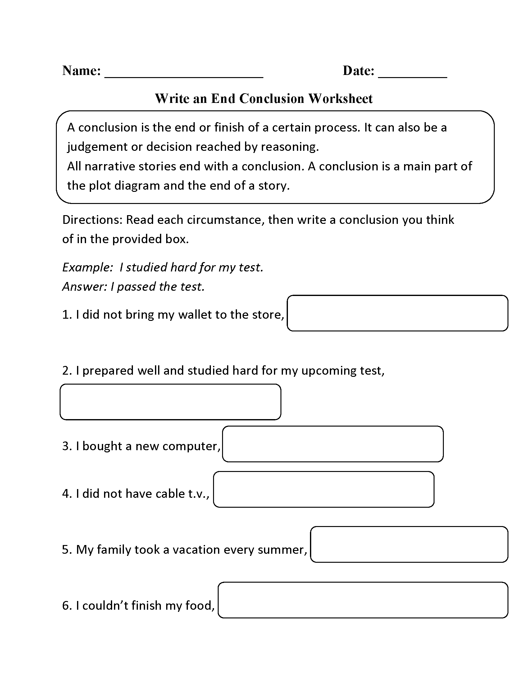 Reading Worksheets Drawing Conclusions Worksheets