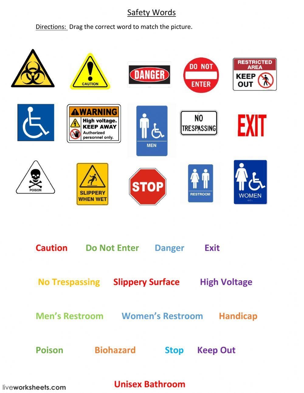 Safety Signs Worksheet Worksheets Library Lab Safety Signs Worksheets