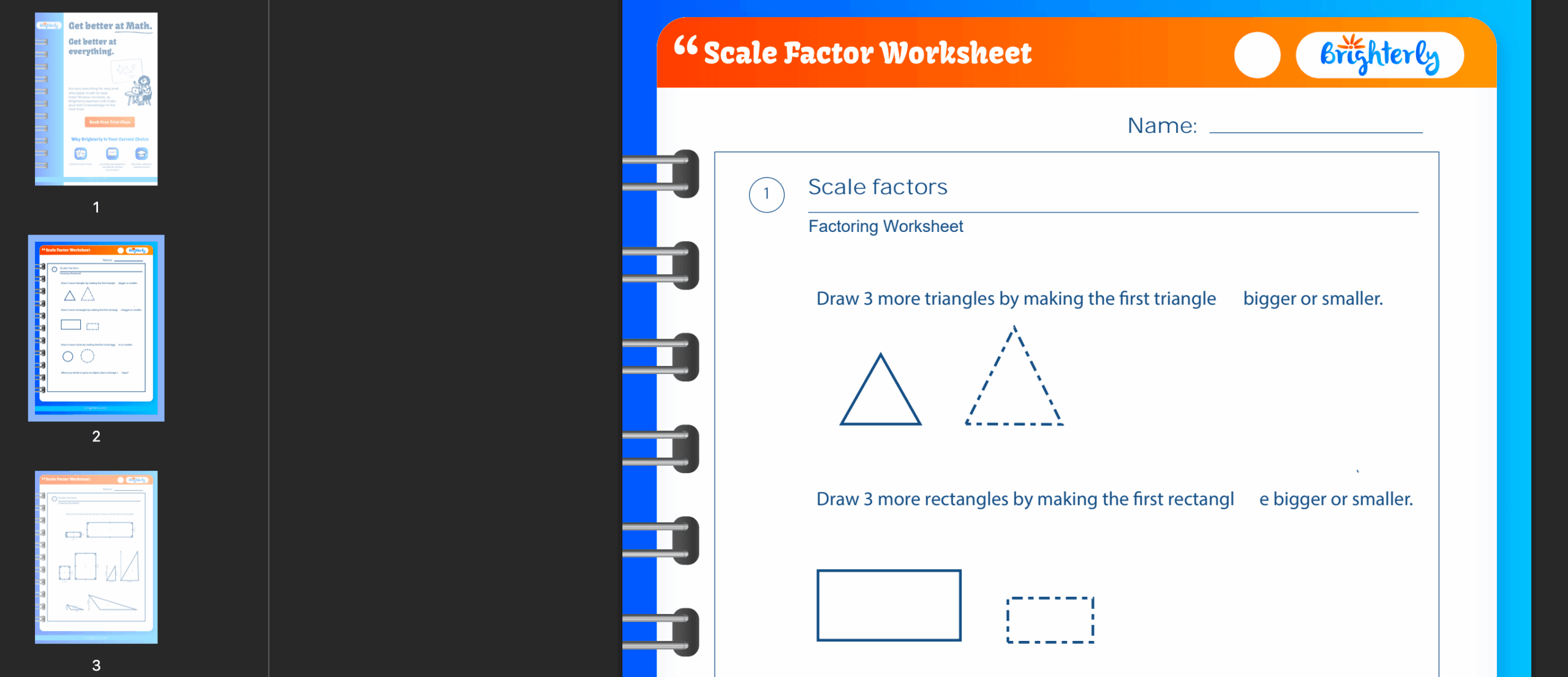 Scale Factor Worksheets Free Printable Similar Shapes Worksheet Printable Maths Worksheets