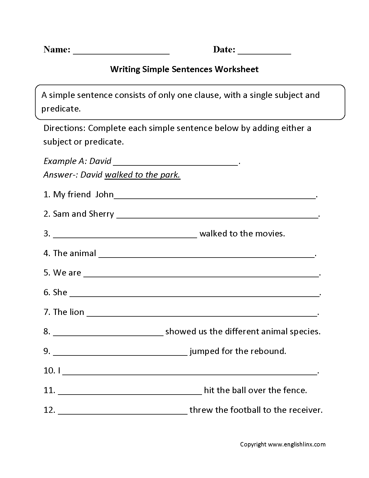 Sentences Worksheets Simple Sentences Worksheets Sentences Worksheets Simple Sentences Worksheets