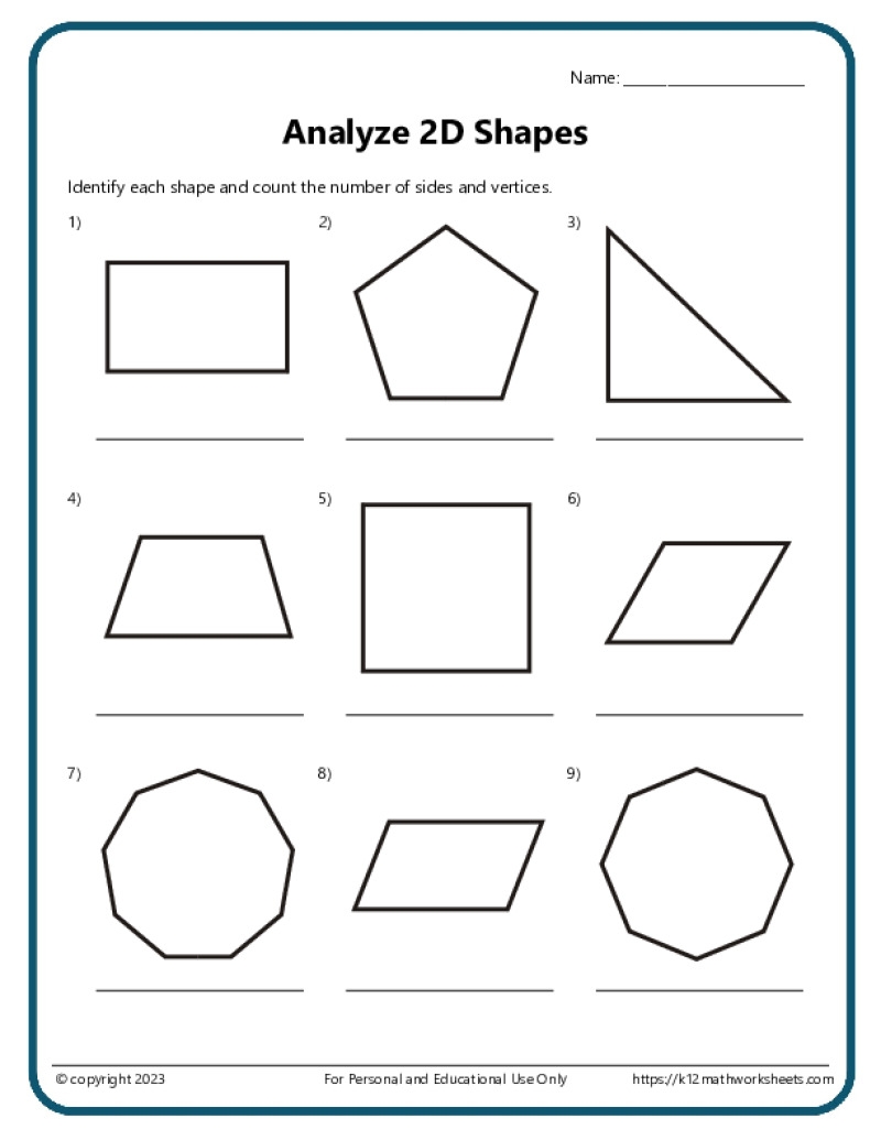 Shapes Worksheets K12 Math Worksheets Shapes Worksheets K12 Math Worksheets