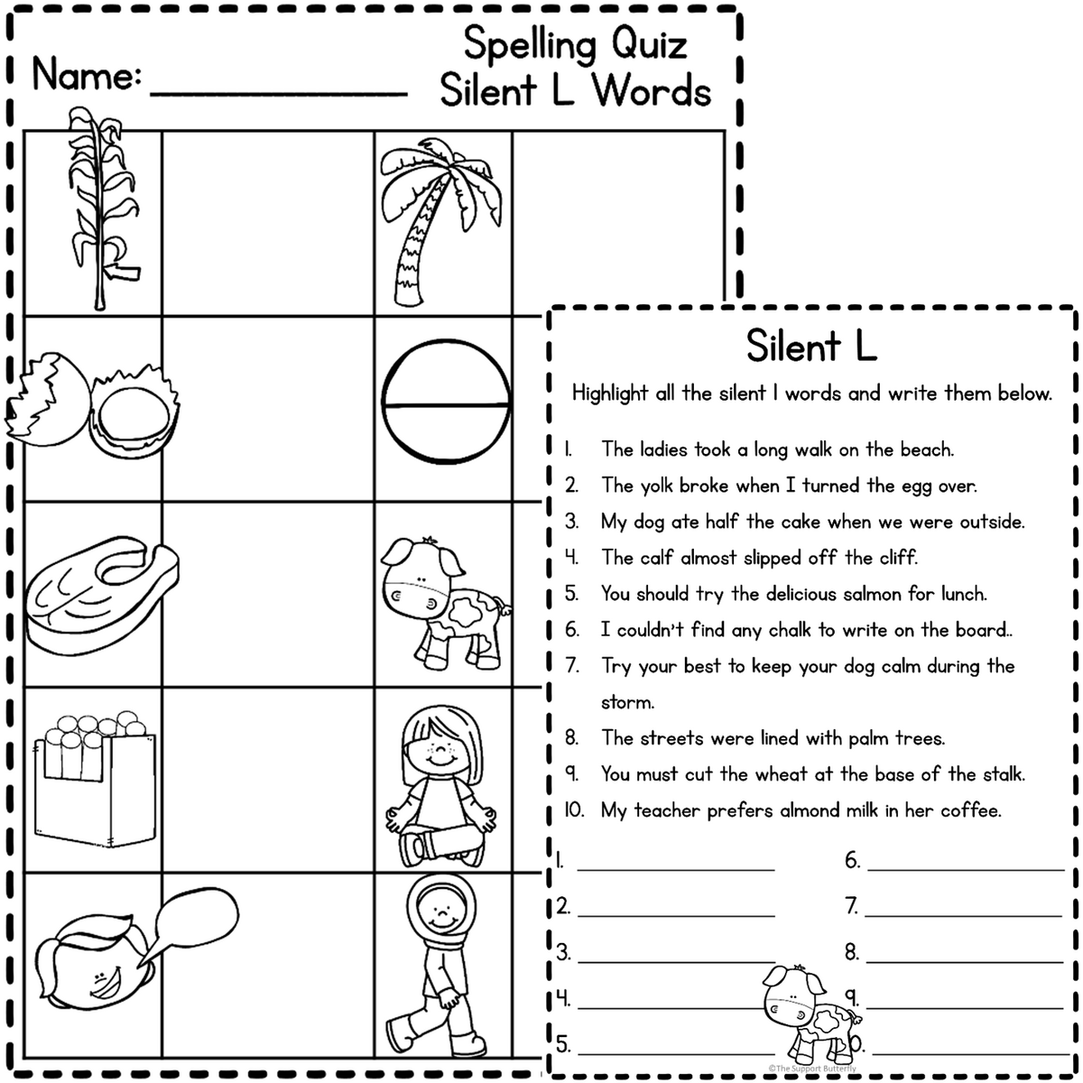 Silent L Worksheets Made By Teachers