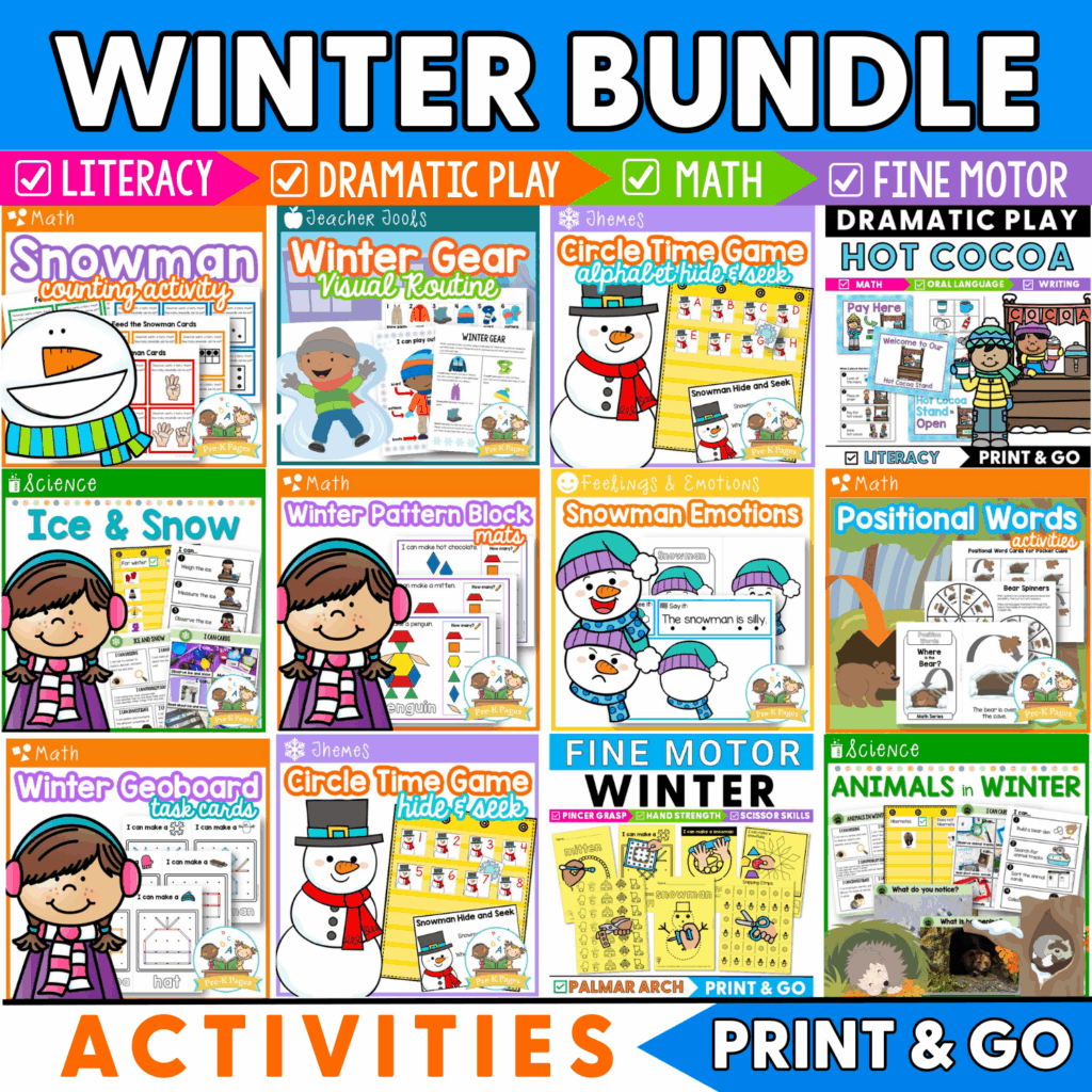 Snowman Listening Game Printable For Preschool Snowman Listening Game Printable For Preschool