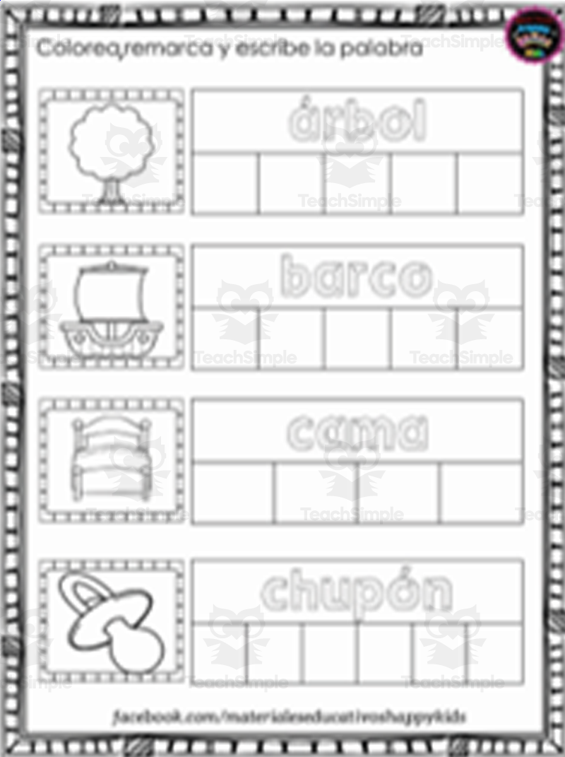SPANISH SYLLABLES 13 FREE WORKSHEETS By Teach Simple