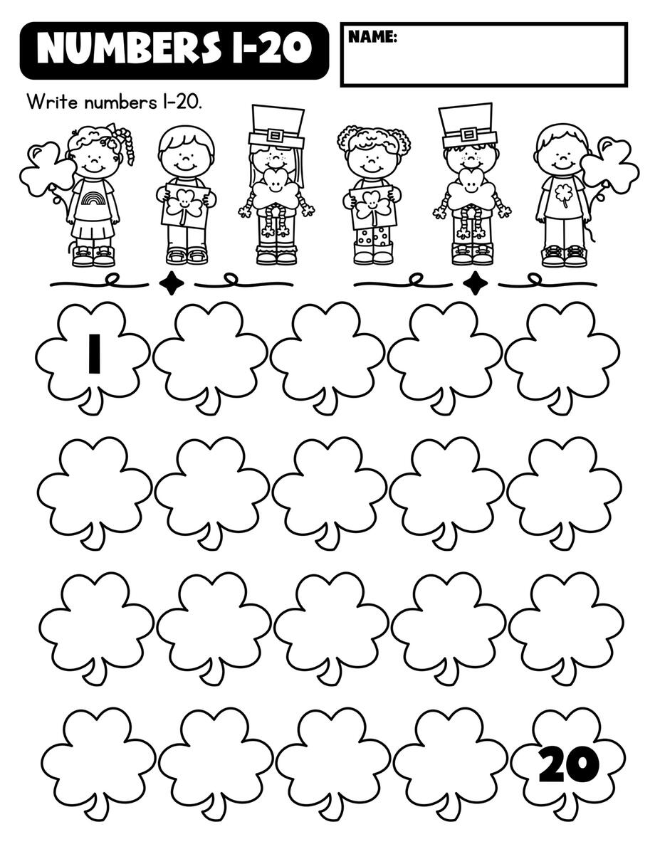 St Patrick S Day Numbers To 10 Subitizing Worksheets Writing Numbers To 20 Classful St Patrick S Day Numbers To 10 Subitizing Worksheets Writing Numbers To 20 Classful