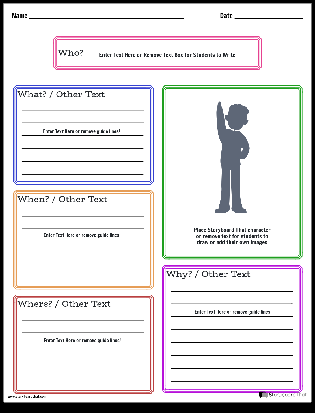 Storyboard That Biography Worksheet Templates Storyboard That Biography Worksheet Templates
