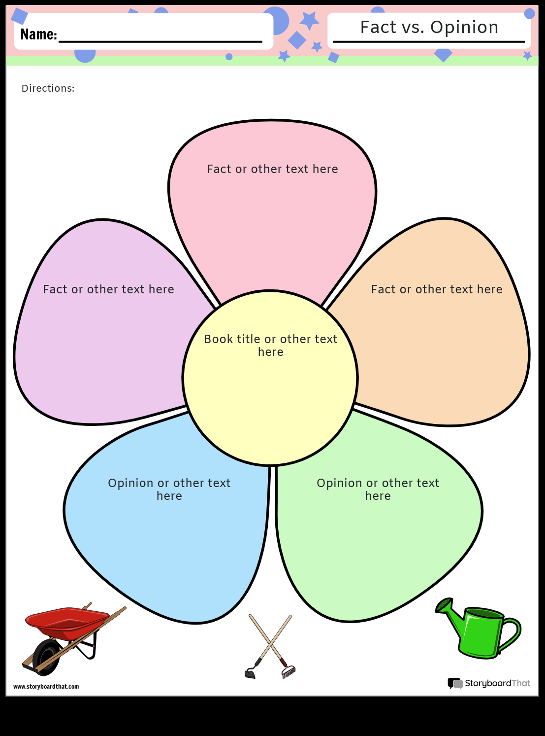 Storyboard That Free Fact Vs Opinion Worksheet Templates Reading Worksheets Fact And Opinion Worksheets