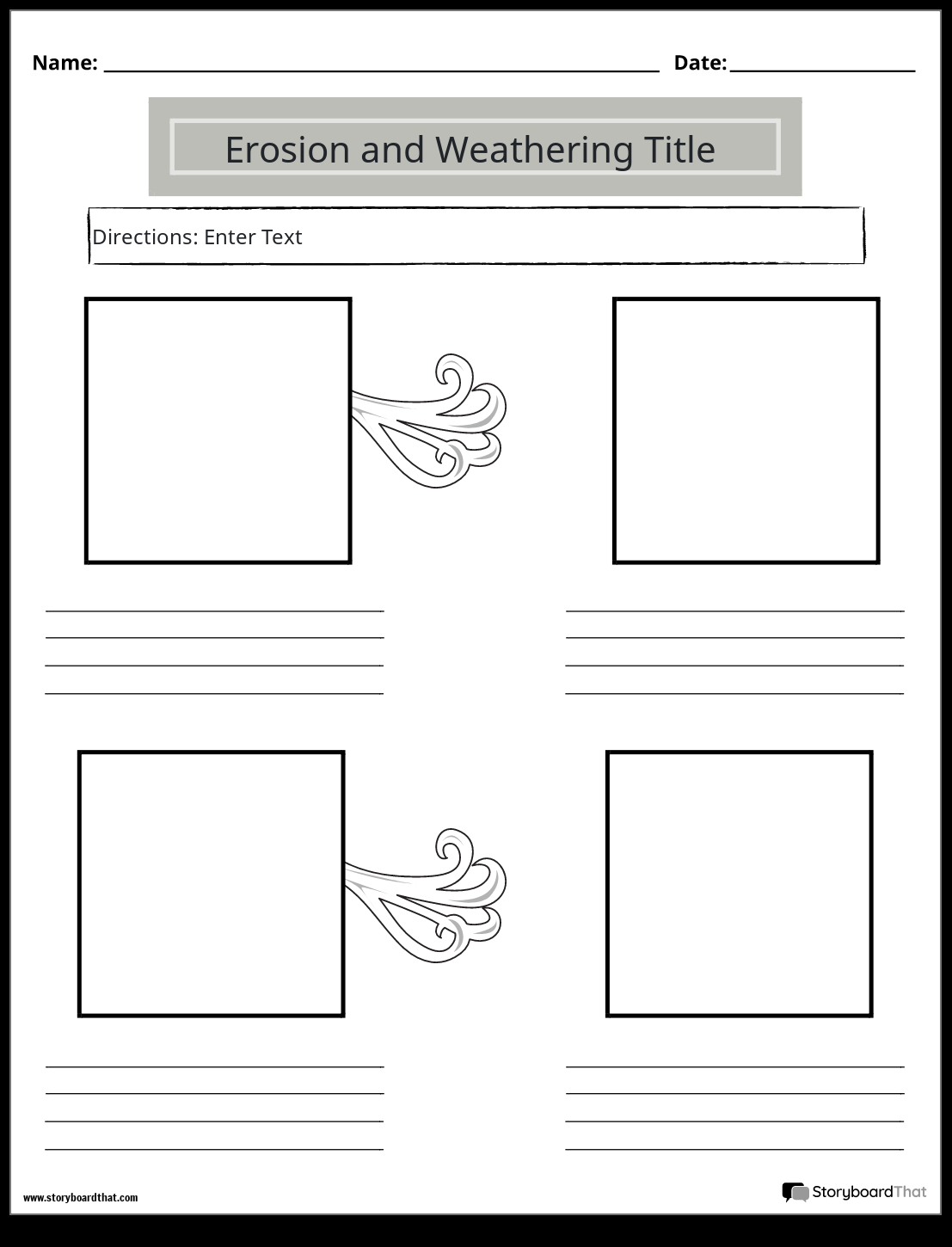 Storyboard That Free Weathering Worksheets