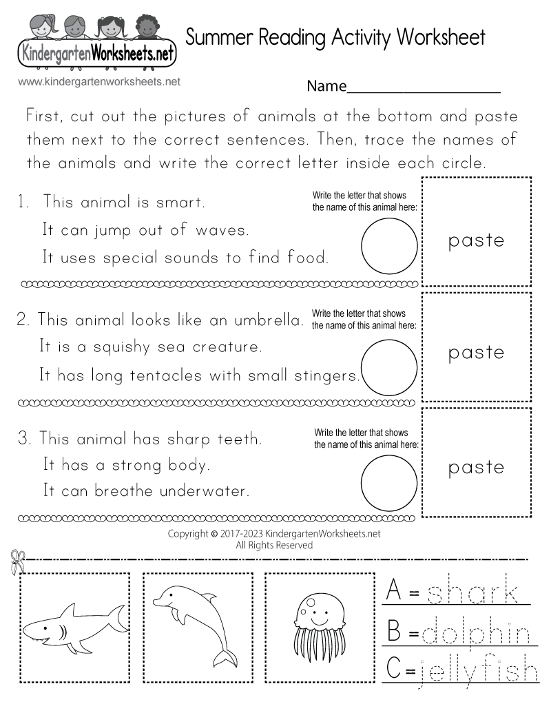 Summer Reading Activity Worksheet Free Printable Digital PDF Summer Reading Activity Worksheet Free Printable Digital PDF