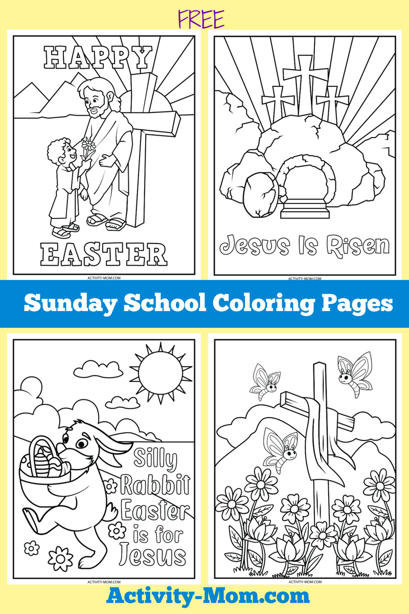Sunday School Coloring Pages Free Printable The Activity Mom