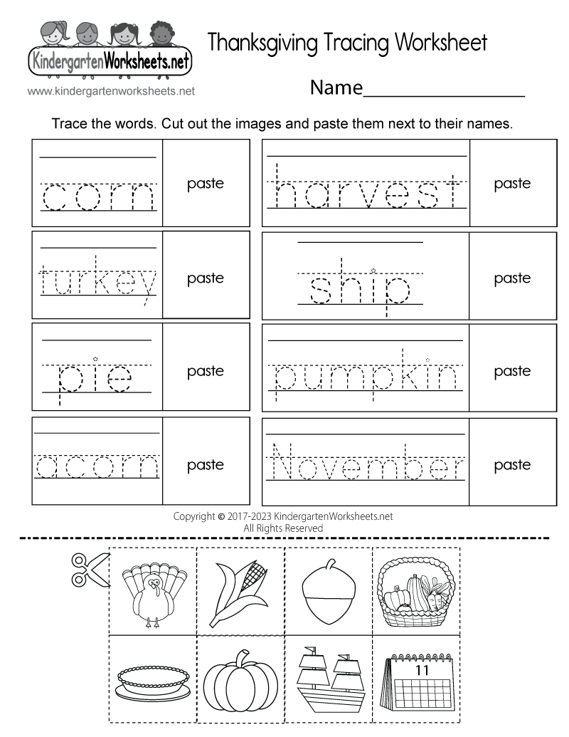 Thanksgiving Worksheets For Preschool The Teaching Aunt