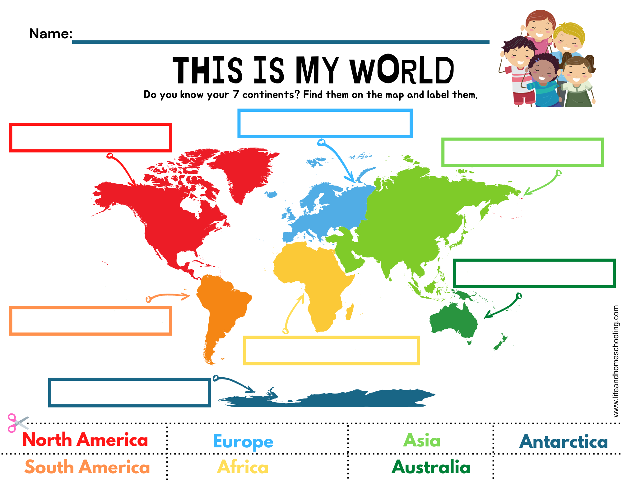 The 7 Continents Printable Activity Made By Teachers The 7 Continents Printable Activity Made By Teachers