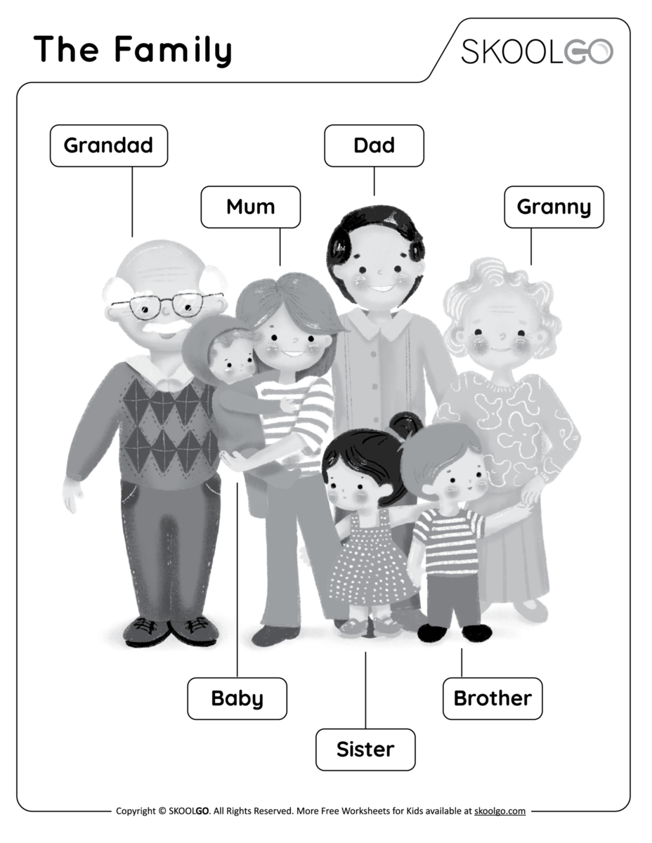 The Family Free Worksheet SKOOLGO Family Worksheet