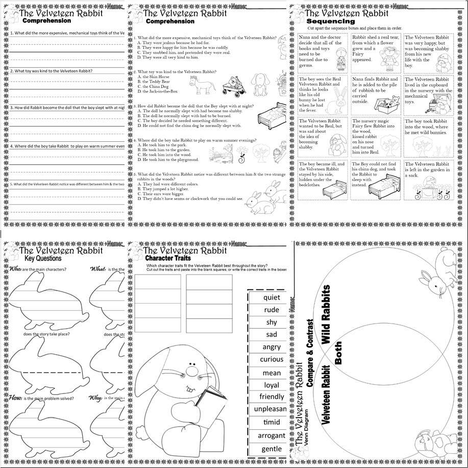 The Velveteen Rabbit Read Aloud Book Companion Reading Comprehension Worksheets Made By Teachers The Velveteen Rabbit Read Aloud Book Companion Reading Comprehension Worksheets Made By Teachers