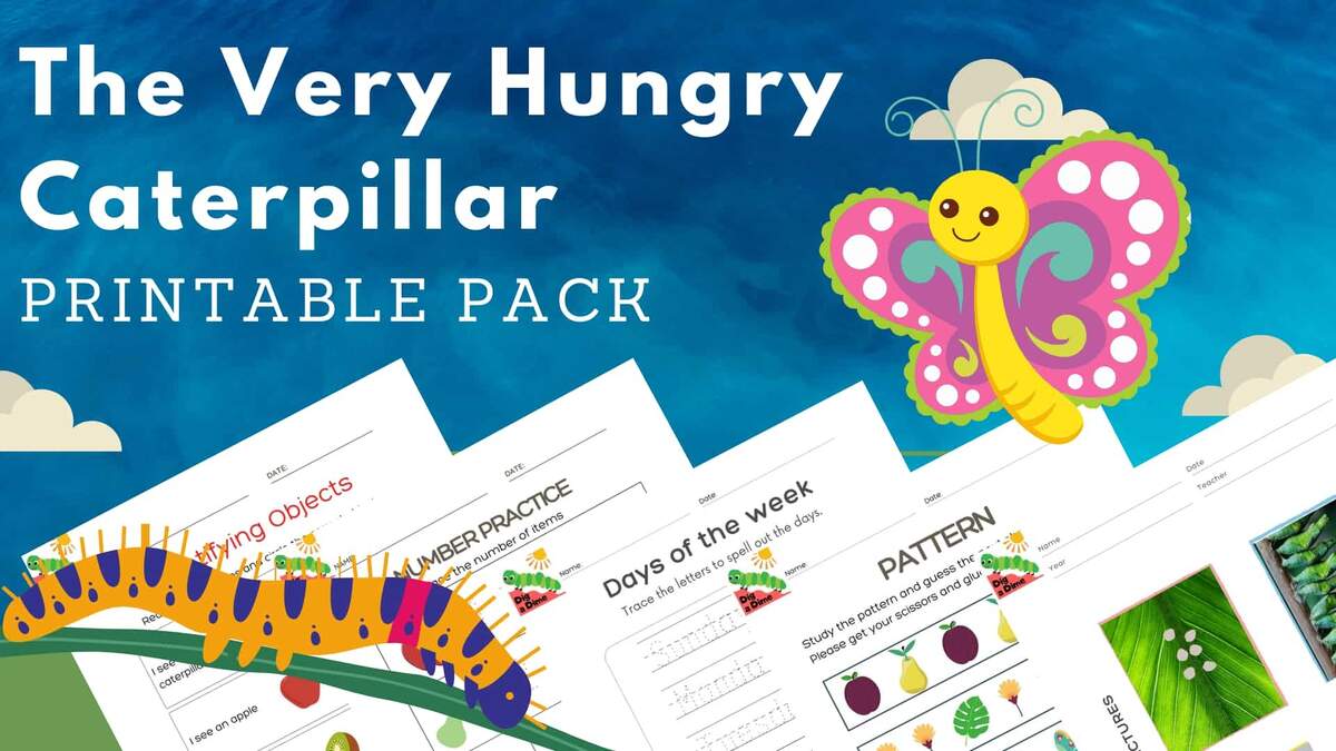 The Very Hungry Caterpillar Free Printables Pack Early Reading Pre K Kindergarten