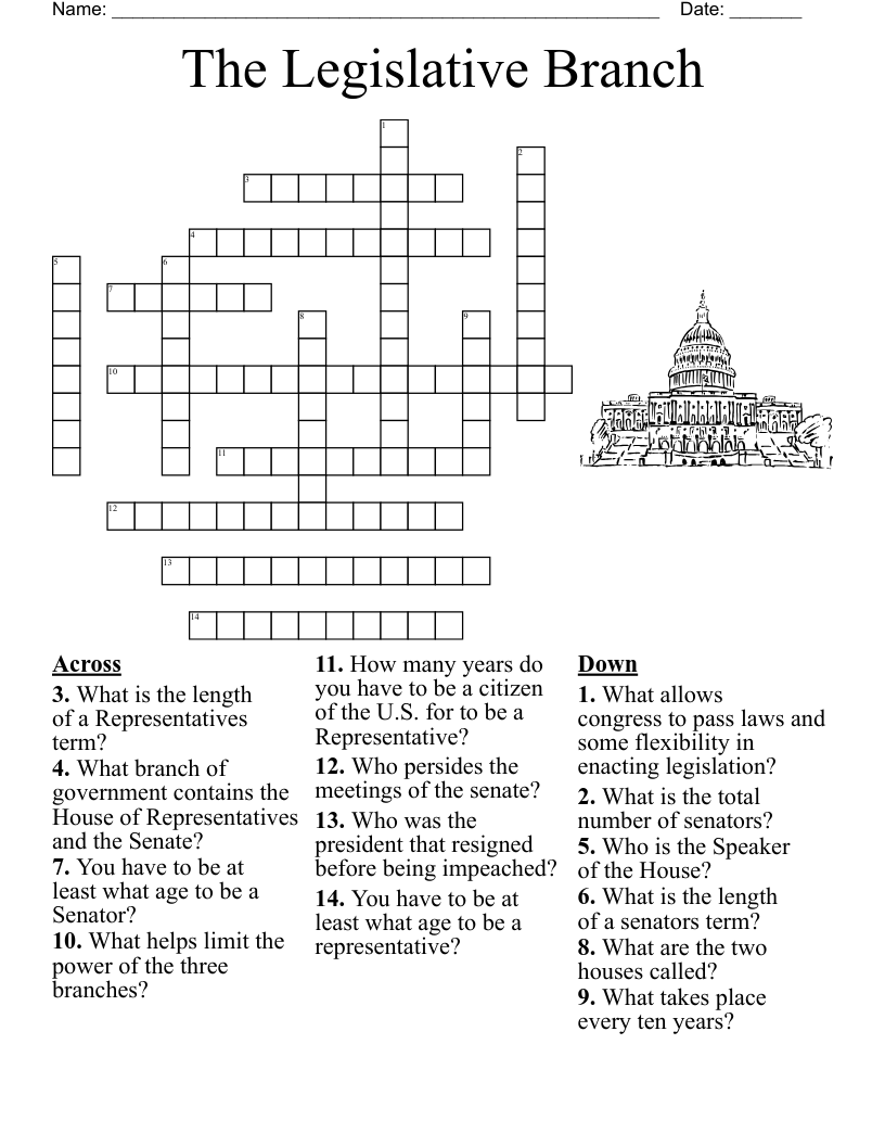 Three Branches Of Government Worksheet WordMint
