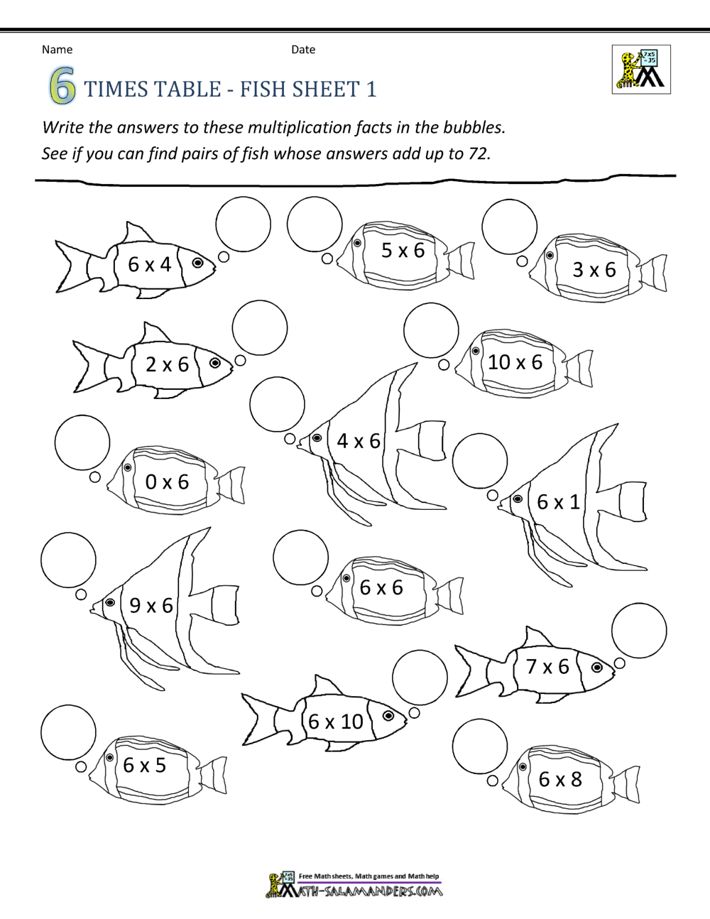 Times Table Worksheets 6 Times Table Sheets Times Table Worksheets 6 Times Table Sheets