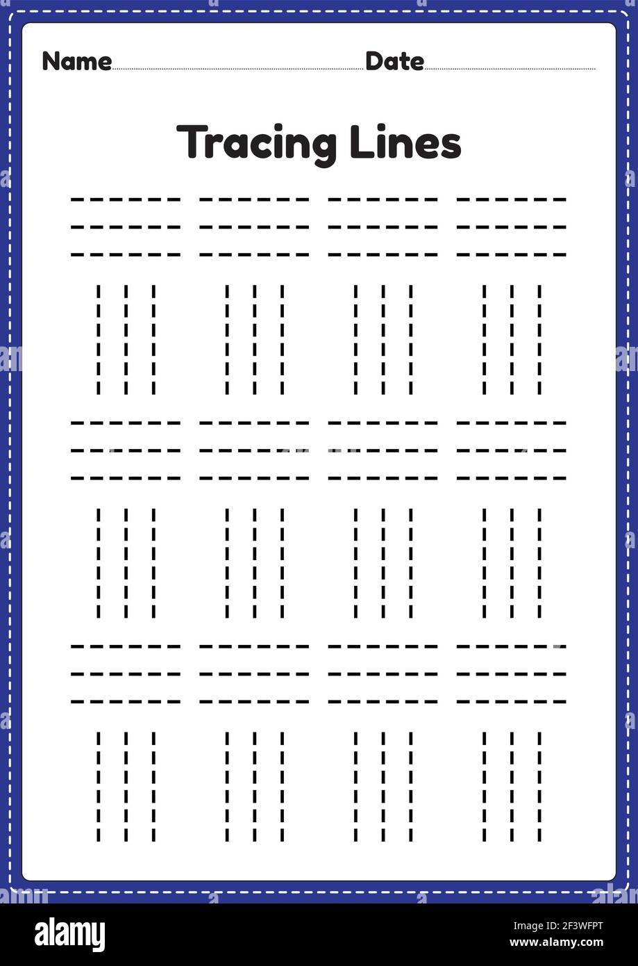 FREE Printable Tracing Lines Worksheets For Preschool And 3 Year Olds