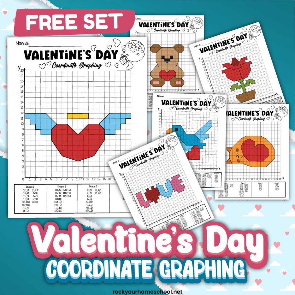 Valentine S Day Coordinate Graphing Pack Rock Your Homeschool Valentine S Day Coordinate Graphing Pack Rock Your Homeschool