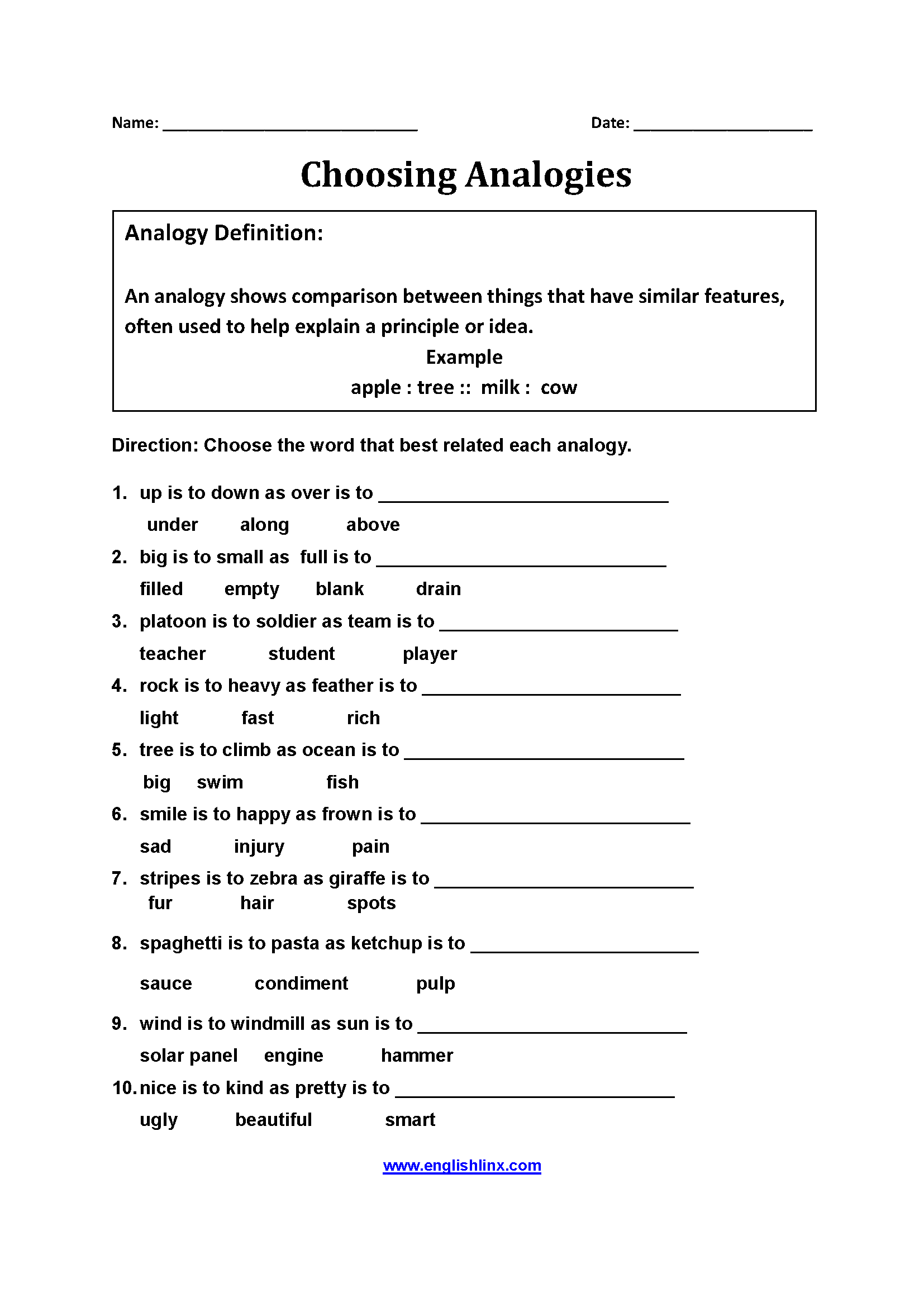Vocabulary Worksheets Printable Word Lists Vocabulary Practice