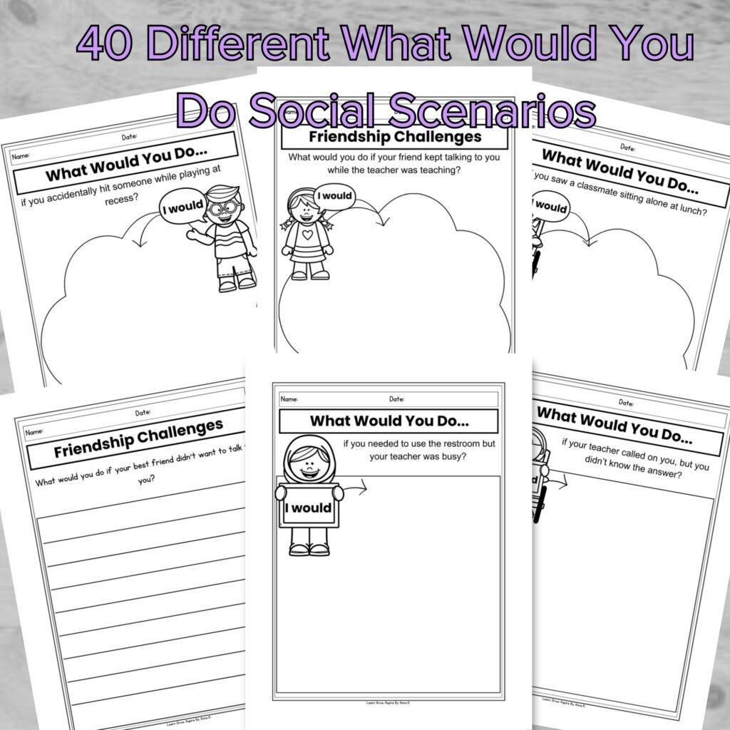 What Would You Do Social Scenarios For Kids What Would You Do Social Scenarios For Kids