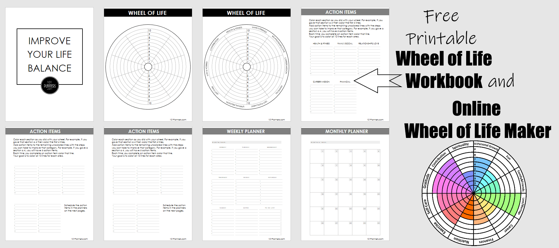 Wheel Of Life Assessment Create A Life Balance Wheel Online
