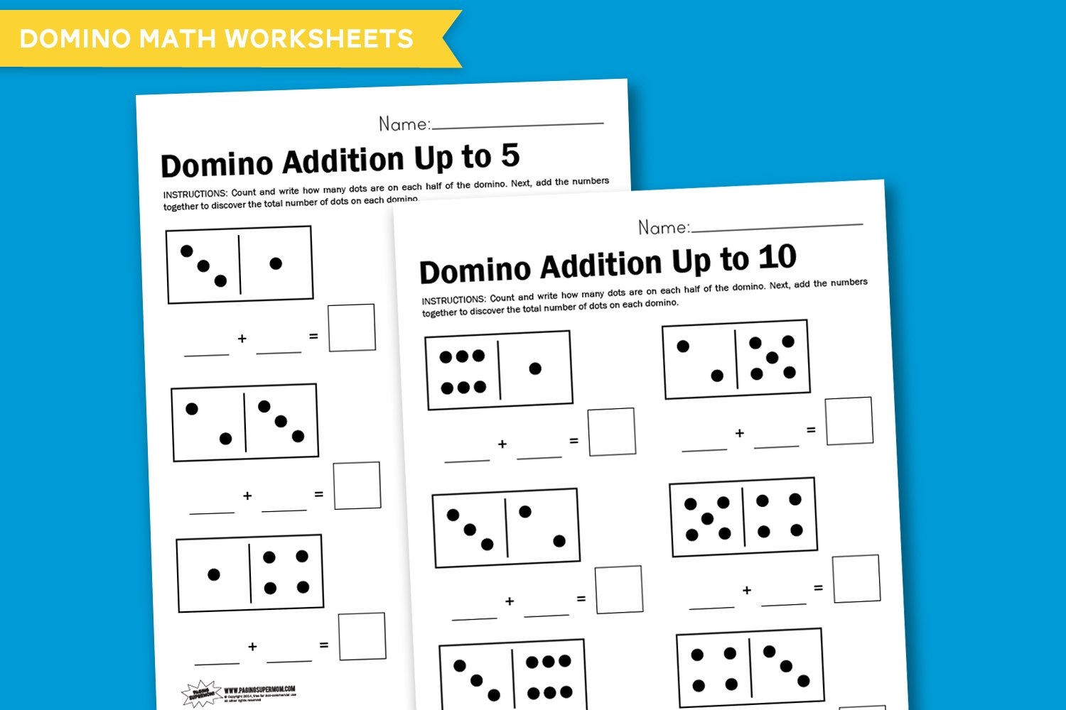 Worksheet Wednesday Domino Math Paging Supermom Worksheet Wednesday Domino Math Paging Supermom