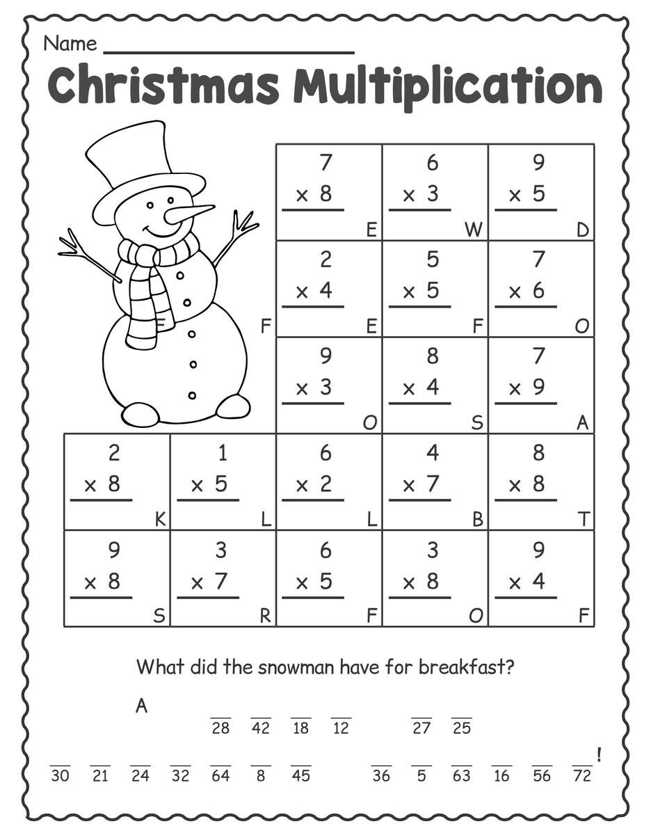 Worksheets For 1st Grade Christmas Activities 15 Free PDF Printables Printablee