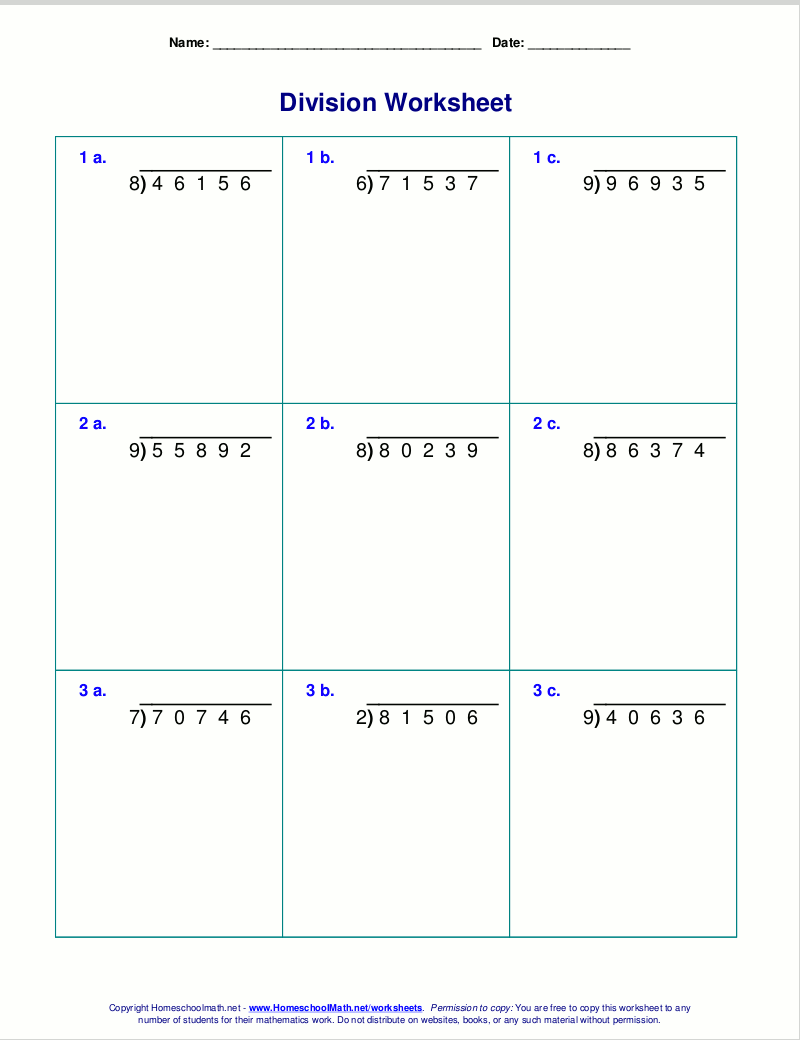 Worksheets For Division With Remainders Worksheets For Division With Remainders